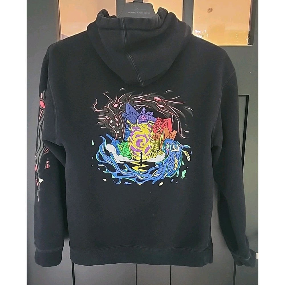 Living World of Verum Men's Medium Black Hoodie - Picture 2 of 6